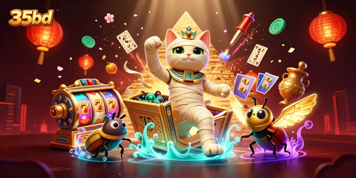 Experience the thrill of 35bd in a vibrant, action-packed casino scene.