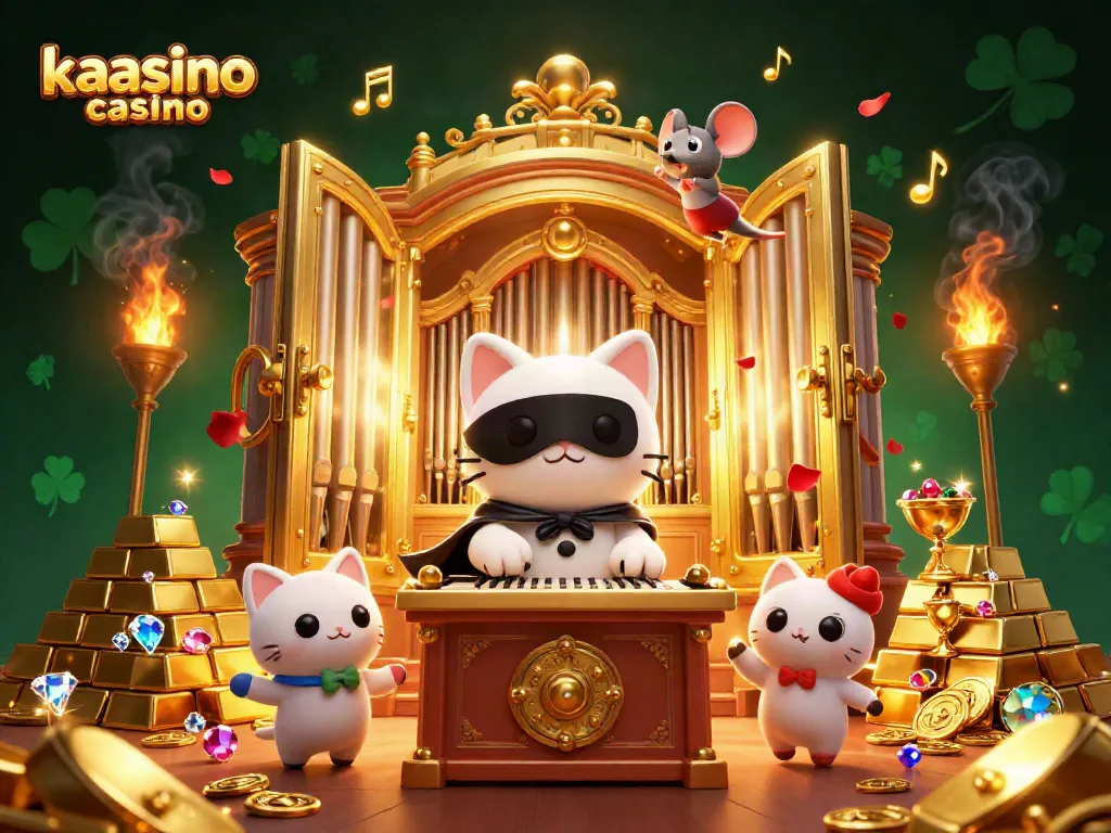 Experience thrilling gameplay at kaasino casino with captivating characters amid sparkling treasures.