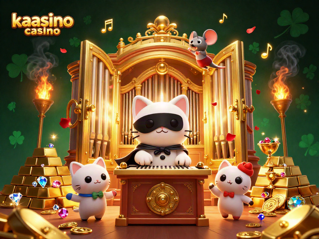 Experience thrilling gameplay at kaasino casino with captivating characters amid sparkling treasures.