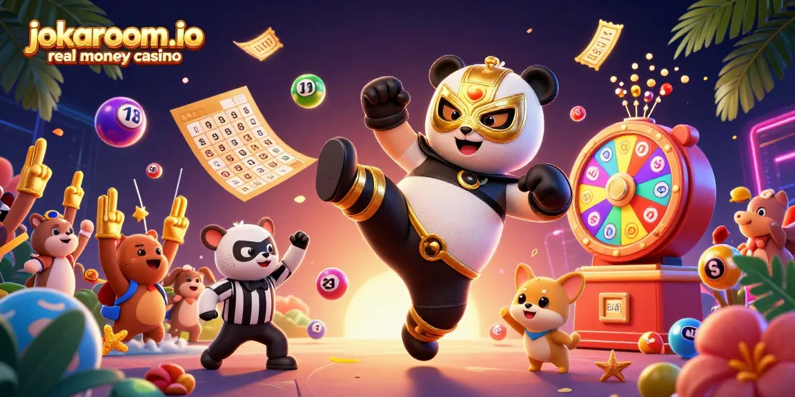 Experience the excitement at jokaroom.io real money casino with vibrant games and energetic crowds.