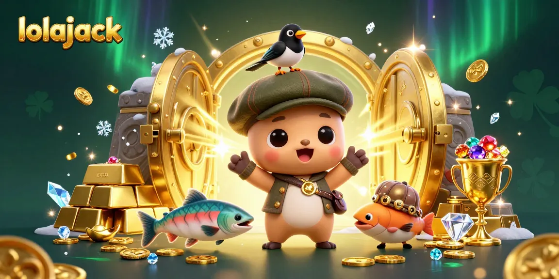Experience big wins at lolajack casino with playful baby Nessie and sparkling treasures!