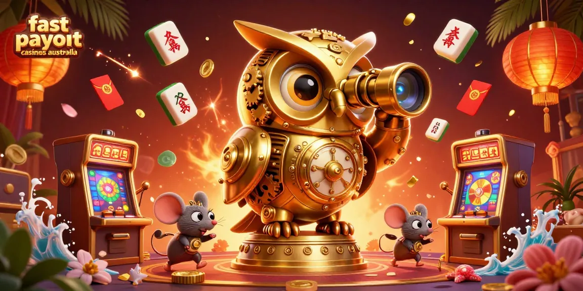 Enjoy fast payout casinos Australia with an ultra-detailed illustration showcasing vibrant casino elements.