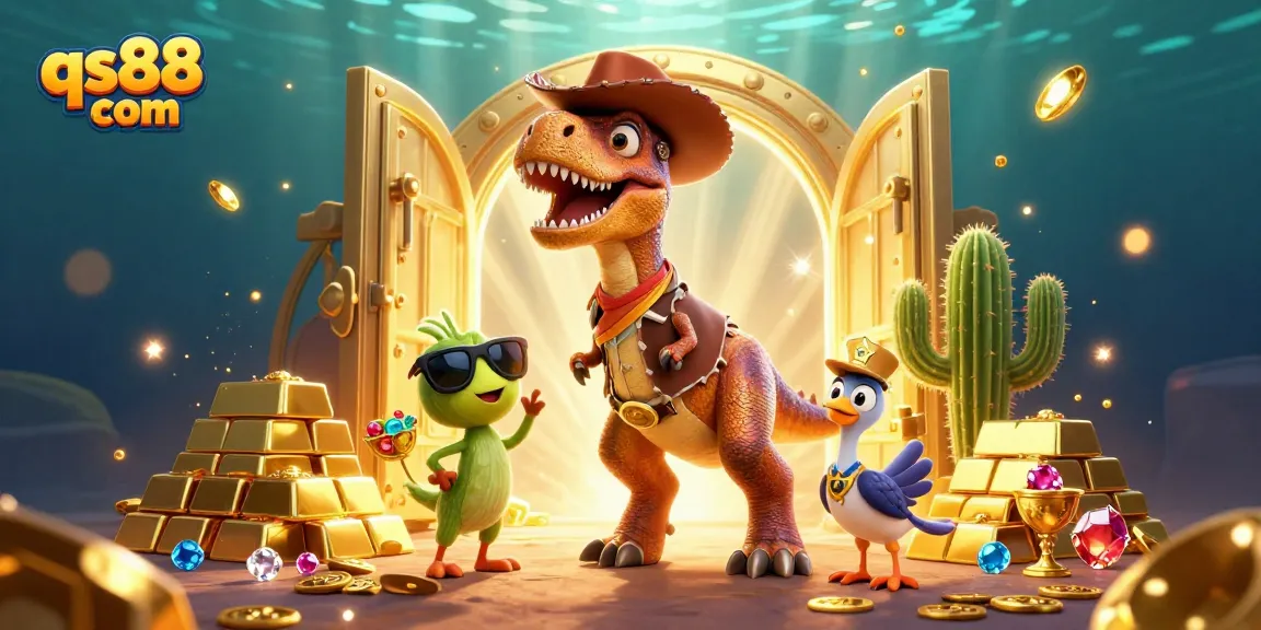 Engage with thrilling gaming at qs88 com with vibrant characters and dazzling casino elements.