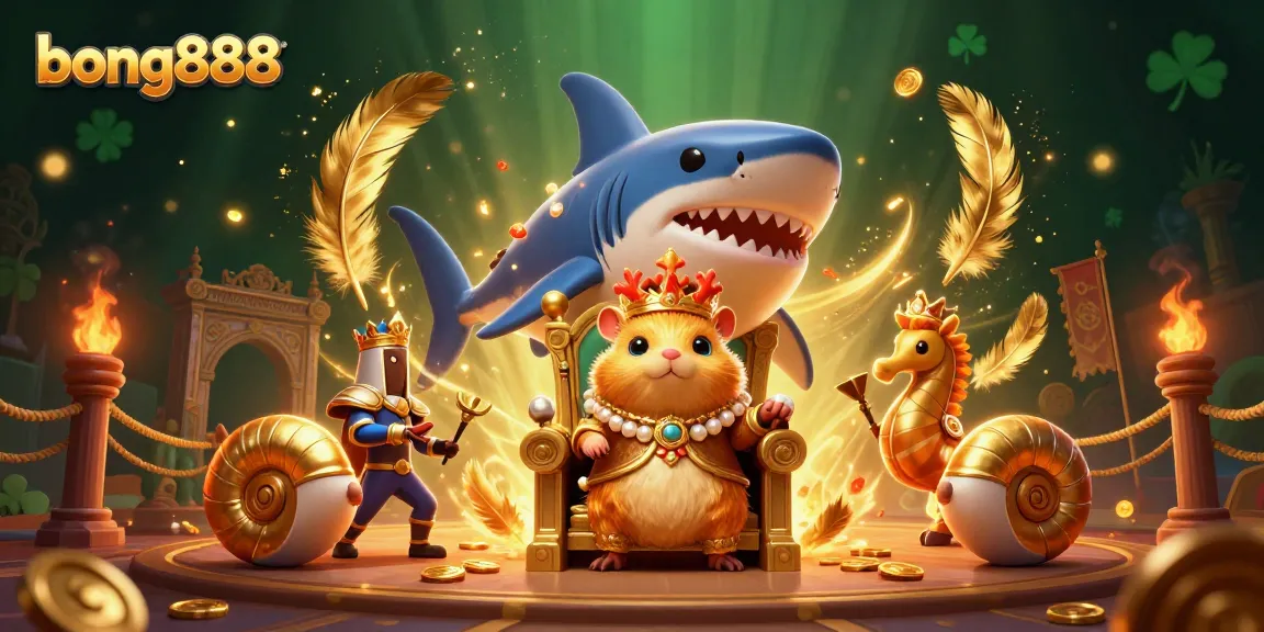 Experience winning thrills with bong888's vibrant 3D casino adventure showcasing a hamster king